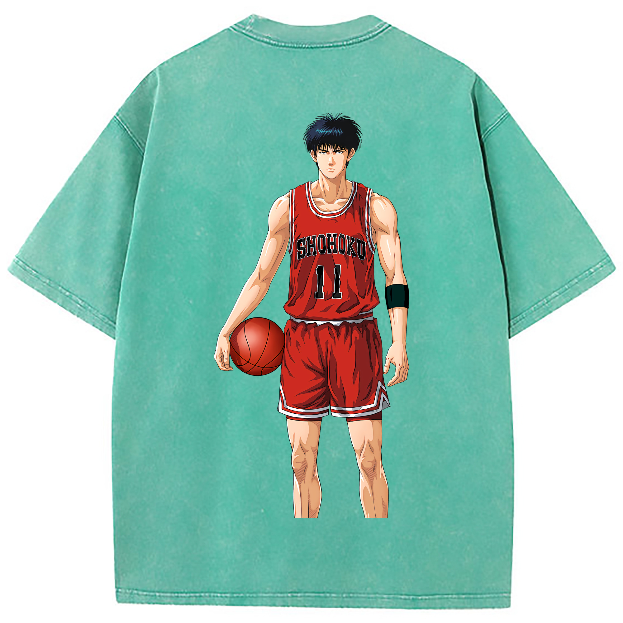 （画像用） SLAM DUNK／スラムダンク 綿100% ヴィンテージ風 半袖Tシャツ（背面プリント）